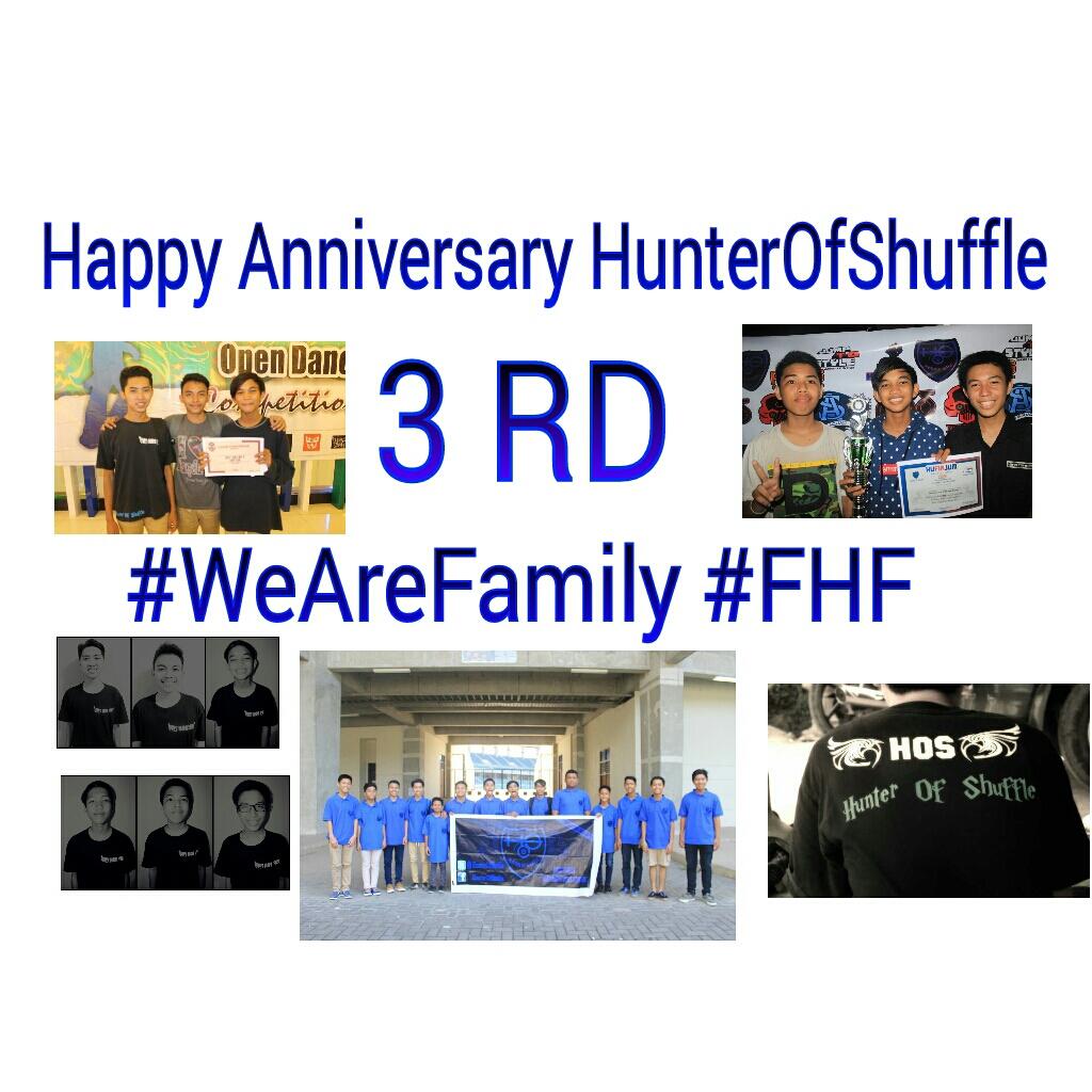 Happy Anniversary 3 RD <a href="/HunterOfShuffle/">Hunter Of Shuffle</a> , keep solid dan tetap Jadi shuffle yg terbaik!!! #FHF