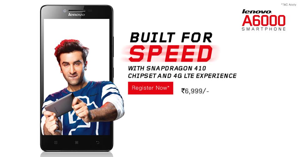 Register for Lenovo A6000, the epic phone that got Ranbir Kapoor on social, <a href="/Flipkart/">Flipkart</a> bit.ly/1AXOfMs