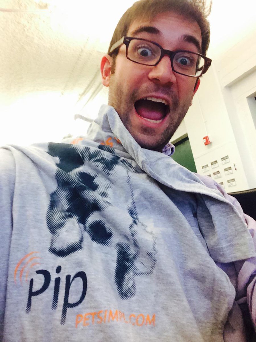 Woohoo! Got my <a href="/petsimpl/">petsimpl</a> Pip shirt from their successful kickstarter! #PetTech
