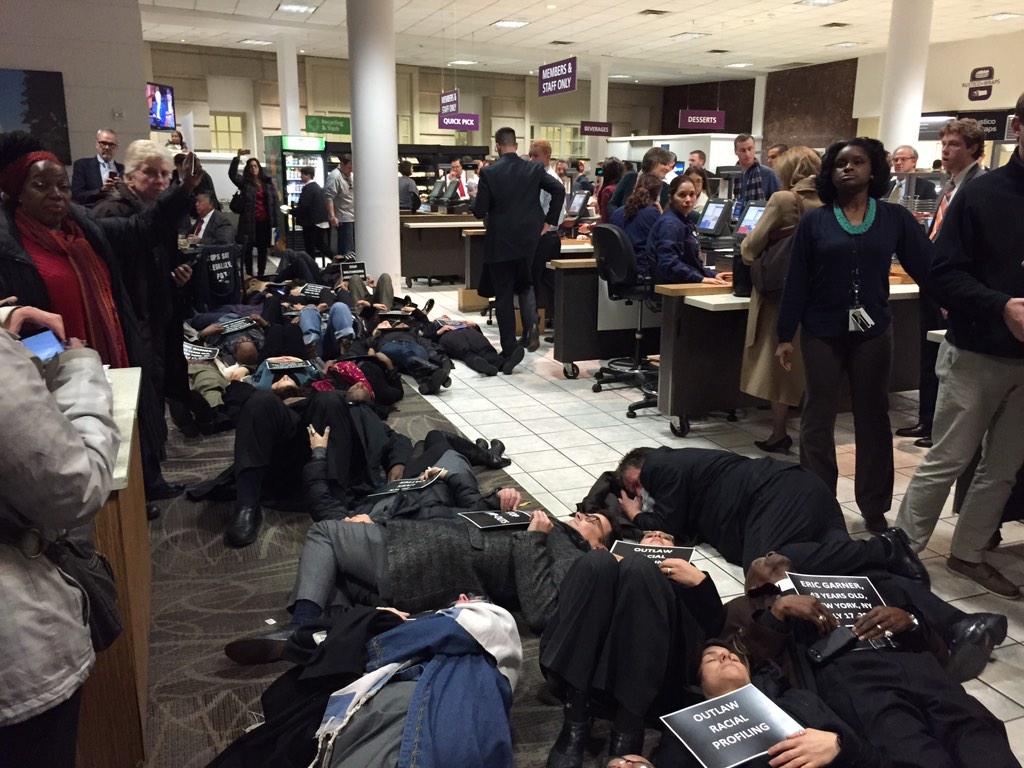 Was just part of a multi faith #BlackLivesMatter die-in in a Congressional cafeteria w <a href="/jufj/">Jews United for Justice</a> <a href="/bend_thearc/">Bend the Arc</a> <a href="/SideofLove/">TheOtherSideofLove</a>