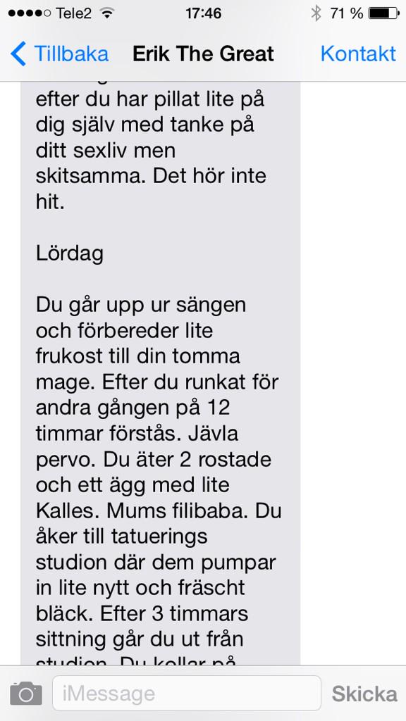 Jarnlevern's tweet photo. Alla har inte en vän som Erik http://t.co/COm14J66et