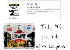 CommnSenseMoney's tweet photo. DOLLAR GENERAL: $2/$10 Today ONLY + #Brawny Deal! - http://t.co/IcyIxw1GMq #Coupon #Coupons #PaperTowels http://t.co/uVDCU1pScL