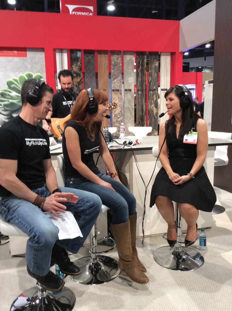 _AmandaLeBlanc's tweet photo. “@MyFixitUpLife: So excited to be talking to @_AmandaLeBlanc in the @FormicaGroup booth #N1139! http://t.co/JHxCl6LRGa” too much fun! Thnx