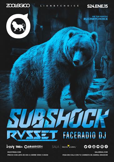 UNDERZOO_CLUB's tweet photo. #SÁBADO #ZOOLOGICOCLUB con SUBSHOCK // RUSSET // FACERADIO DJ
#LISTADEPUERTA http://t.co/3OW9wGVwJB http://t.co/Pv5MLNNPc0