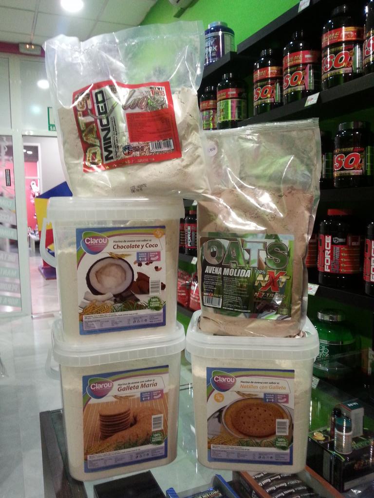 Ftnessnutrition's tweet photo. En @Ftnessnutrition  tenemos la avena de todos los sabores, chocolate, coco , natillas, galletas, neutro. http://t.co/rfRhF7APGf