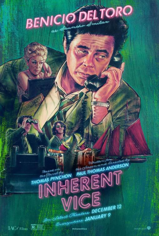 BenAtRocket's tweet image. Gorgeous illustration by BLT Comms for @seeinherentvice evokes the work of both Robert McGinnis and Tyler Stout