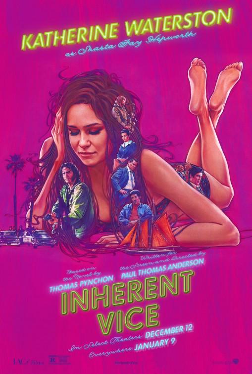 BenAtRocket's tweet image. Gorgeous illustration by BLT Comms for @seeinherentvice evokes the work of both Robert McGinnis and Tyler Stout