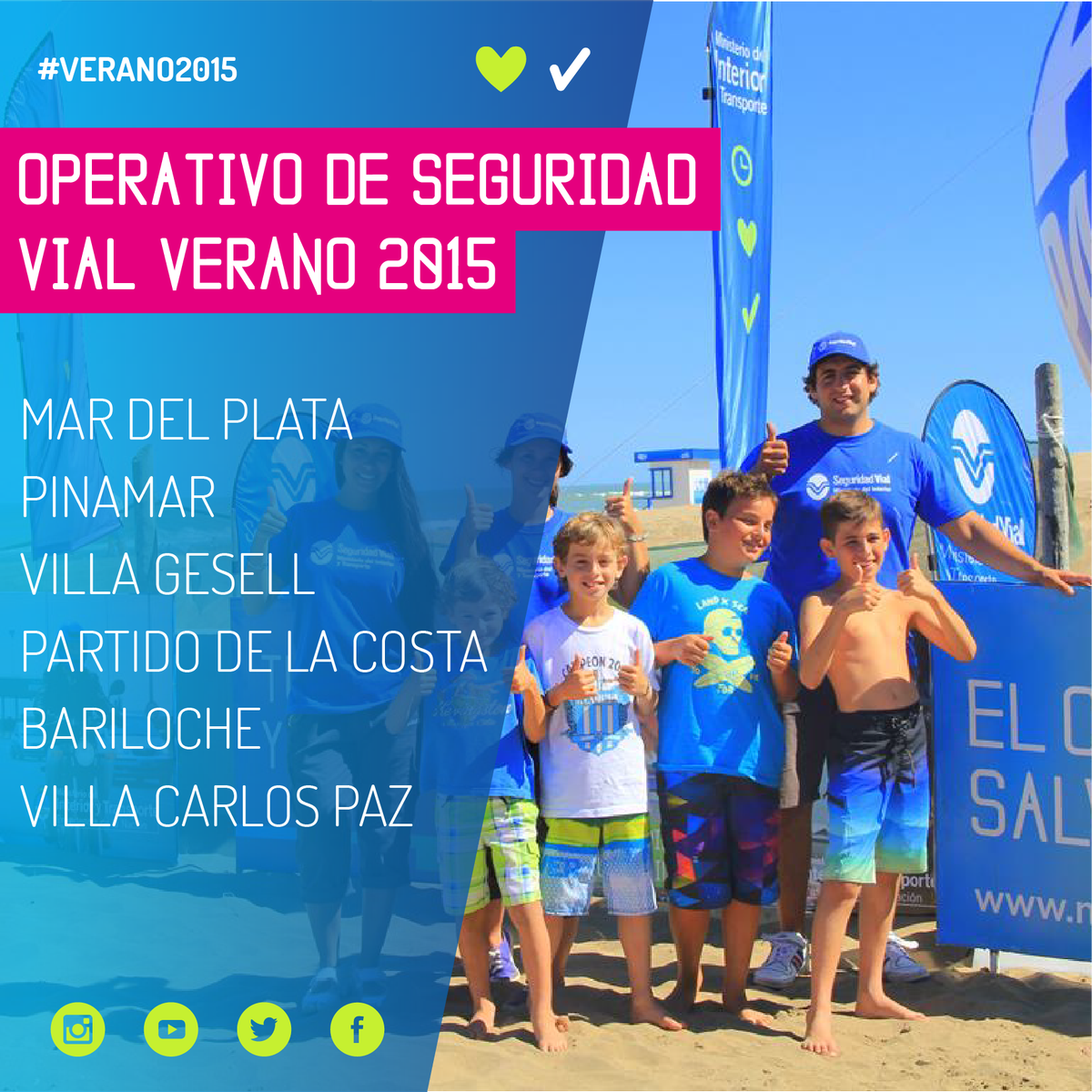 ANSV_Ar's tweet photo. #OPERATIVOVERANO2015 >>> Más control, más concientización y más seguridad vial en los principales puntos turísticos. http://t.co/ThXHMmBNPA