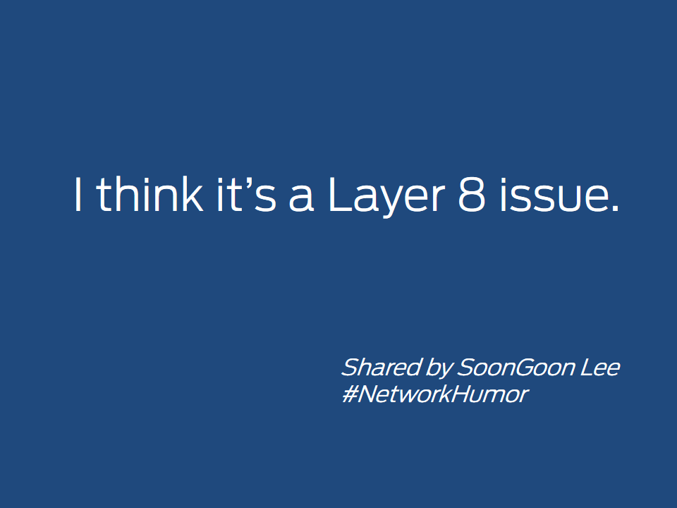 krashevich's tweet image. “@JuniperNetworks: When everything else is working fine. #NetworkHumor http://t.co/1hlpdBDmvk”
