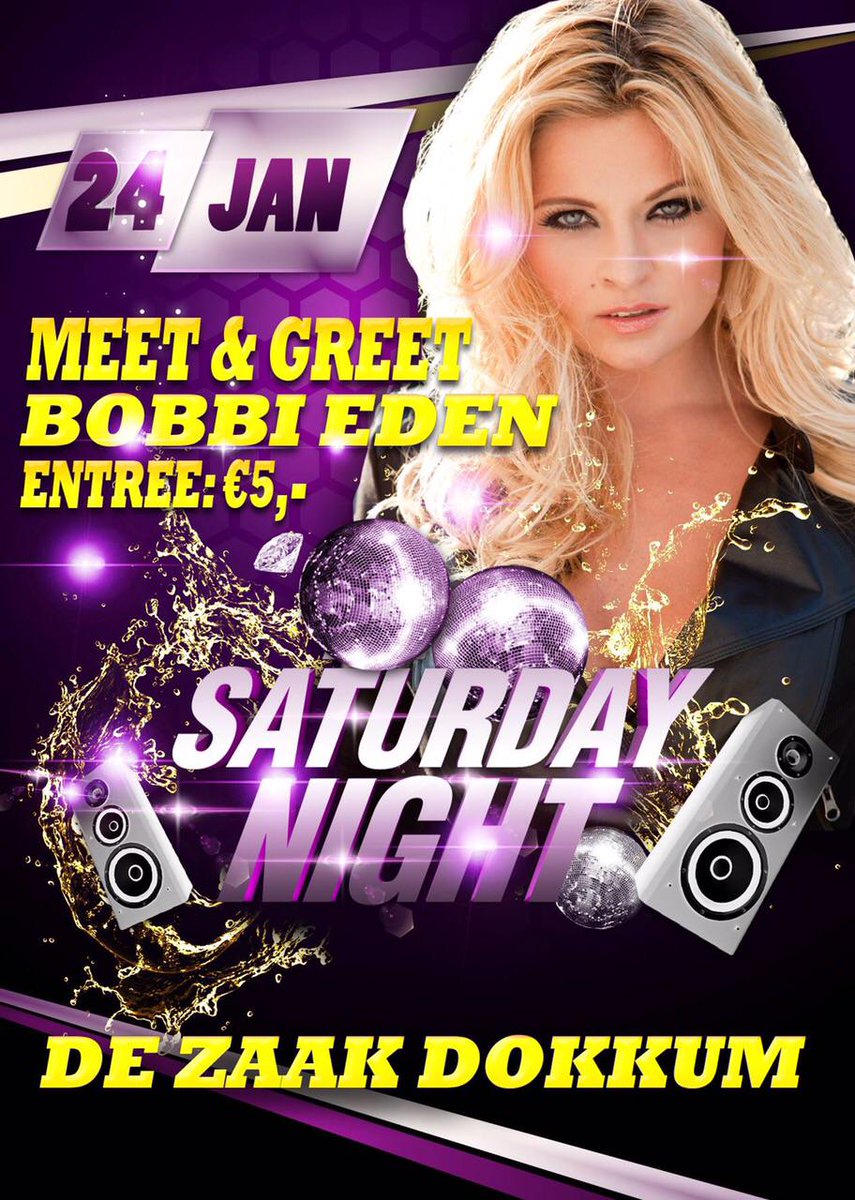 BobbiEden's tweet photo. Zaterdag ben in voor een Meet &amp; Greet te gast bij De Zaak in Dokkum! C u there! http://t.co/pGO3iQze5R