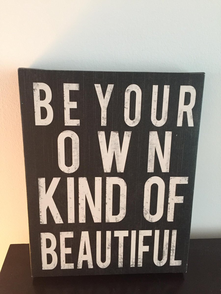 vickybeeching's tweet photo. "Be your own kind of beautiful". Don't worry if you don't fit into society's prescriptive boxes. Be yourself. http://t.co/0vjBqNyqc8