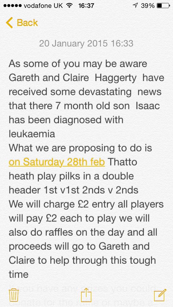 bufferlad1's tweet image. Please RT we need massive support @ThattoRugby @PilksRecsARLFC #RLfamily