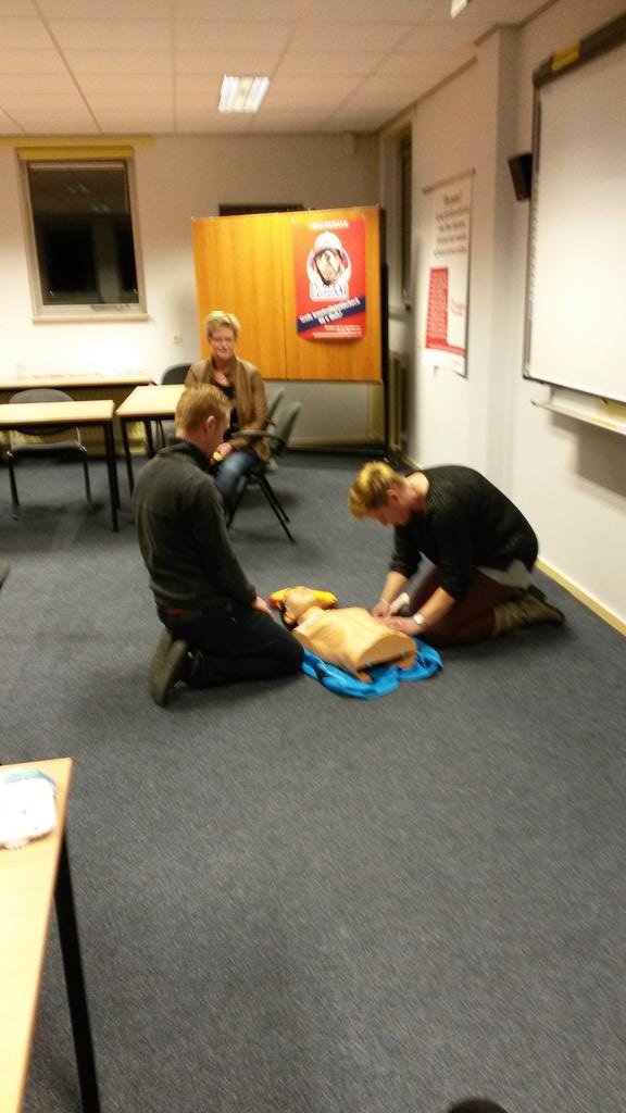 Met de ploeg reanimatie training #hartveilig