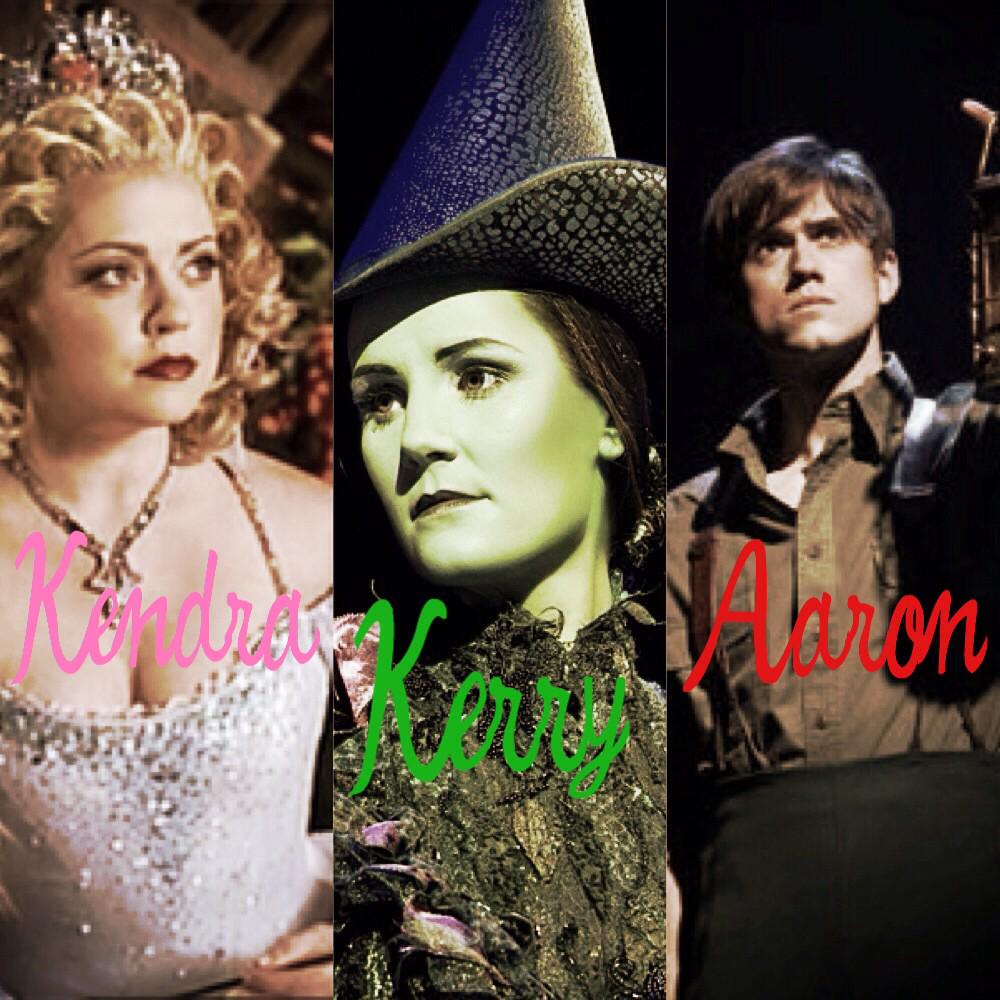 WickedBway's tweet photo. Here's an edit of @KendraKassebcum @KerryLceEllis &amp; @MrAaronTvcit made by @WonderlandTale. http://t.co/dU5yezBBkT