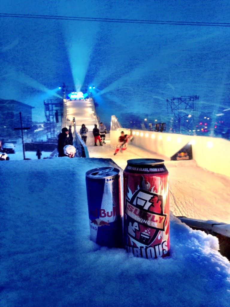 Stoked to be partnering w/ RedBull for #CrashedIce again! Who is going to #GetSurly in Saint Paul this weekend?!?!