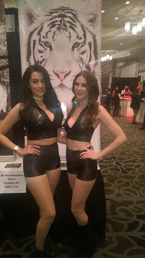 TigerLubricant's tweet photo. The tigerettes @ AVN 2015 http://t.co/9JCYsnvSFX