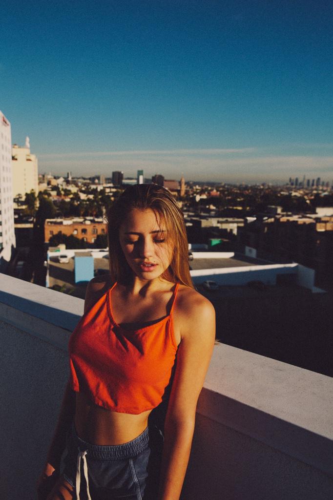 Lia Marie Johnson On Twitter Sexual Orange Crop Top Pictures By