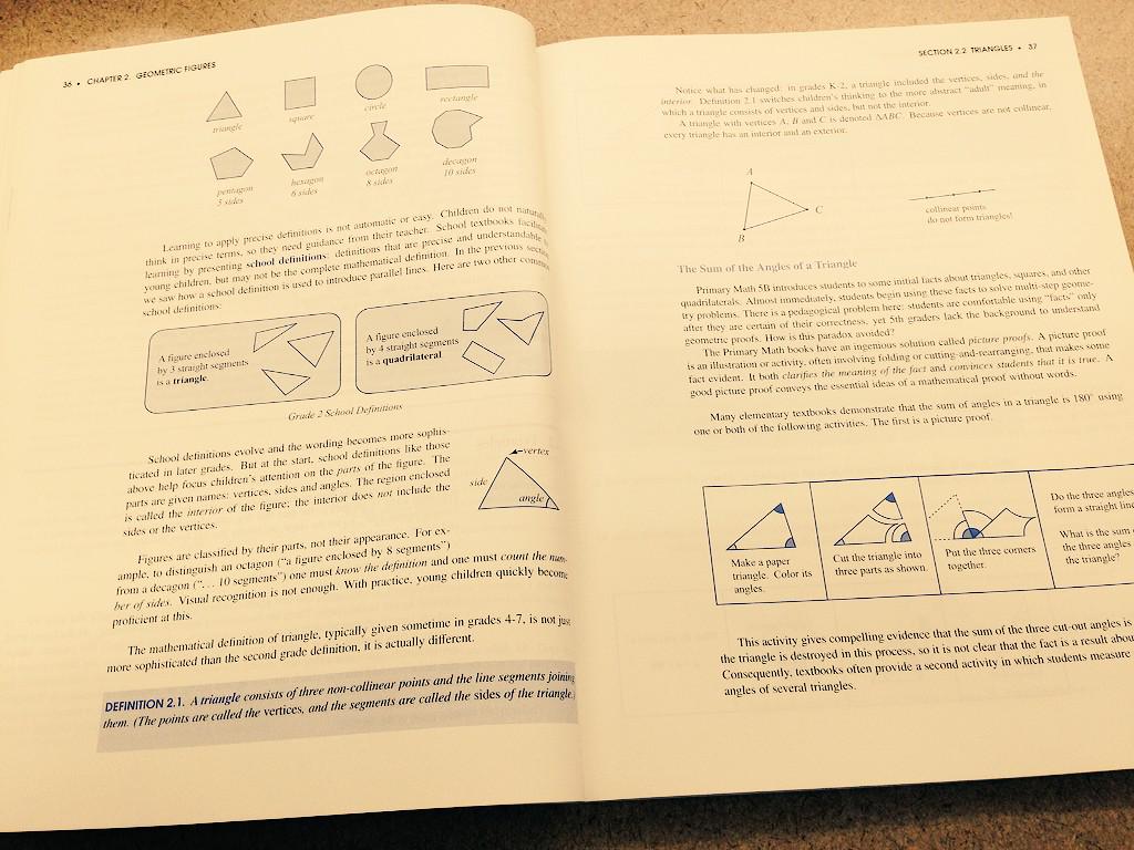 stephanie__ely's tweet image. My read waiting for art class to wrap. Why don't the other moms sit by me?! #geometry #sonofamathteacher #mathnerd