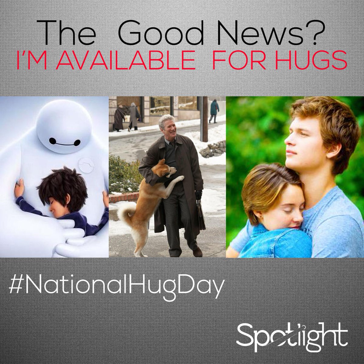 SpotlightCr's tweet photo. Todos queremos un abrazo este día #NationalHugDay #SpotlightCine #MovieLovers http://t.co/CRMYvuiqtT