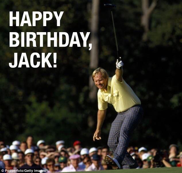 Happy 75th Birthday to the Golden Bear himself, Mr. Jack Nicklaus! 