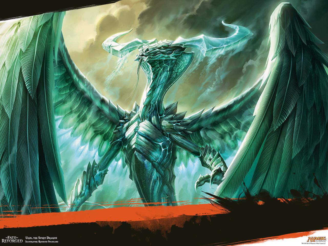 Twitter 上的magic The Gathering Sean The Mtg Wallpaper Of The Week Is Ugin The Spirit Dragon By Raymond Swanland Http T Co 8abqhkccko Http T Co Ronu1avpkg Twitter