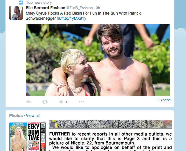 Funny as the prank is, Twitter would suggest that covered (albeit celeb) boobs are in fact the bigger draw #page3