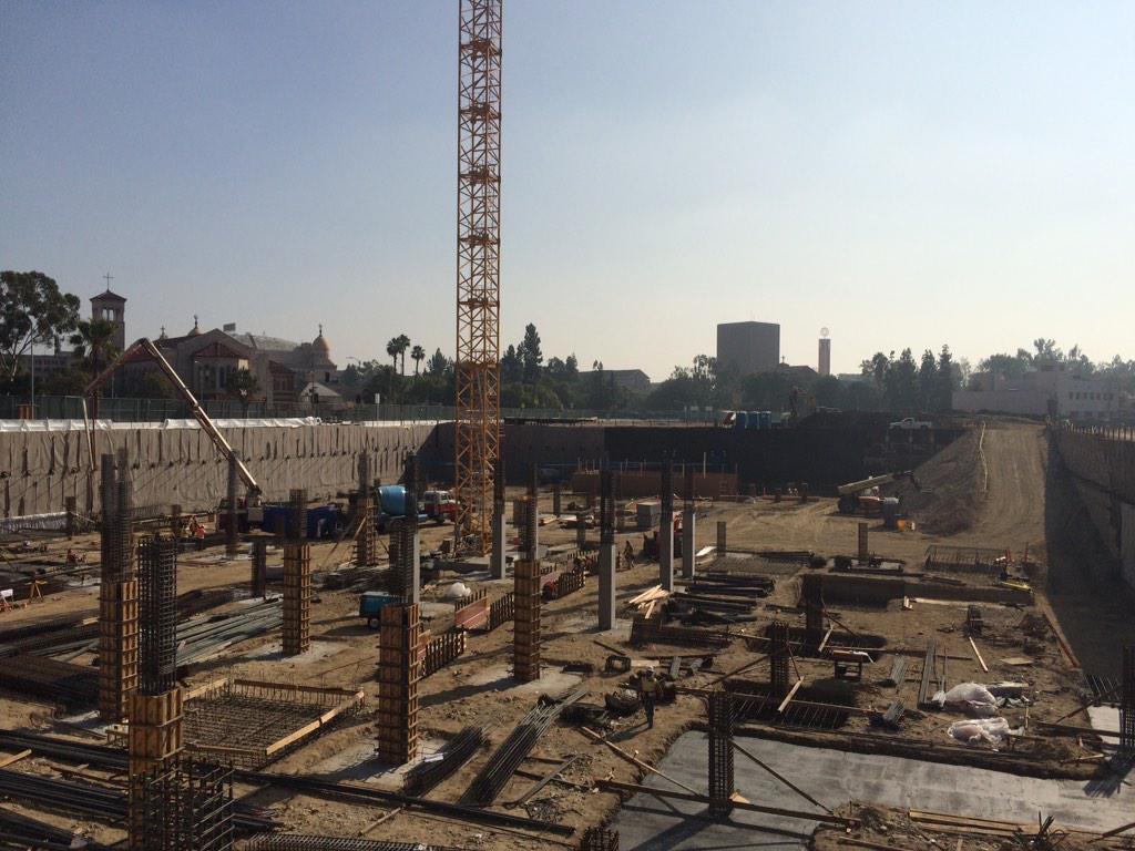 RenoHardware's tweet photo. #conpic of #USC #UniversityVillage coming along. #rebar @USCTrojans #FightOn #AmazingWhatPeopleCanBuild #TrojanFamily http://t.co/8sAjBRAGDC