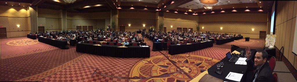 TML_Texas's tweet image. TML Legislative team about to speak to 600 municipal clerks at their election law seminar in Frisco. #tmca #tmccp