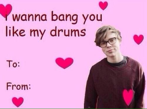 funny valentine's card he'd send you. (aquarius)