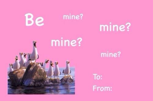 funny valentine's card he'd send you. (sagittarius)