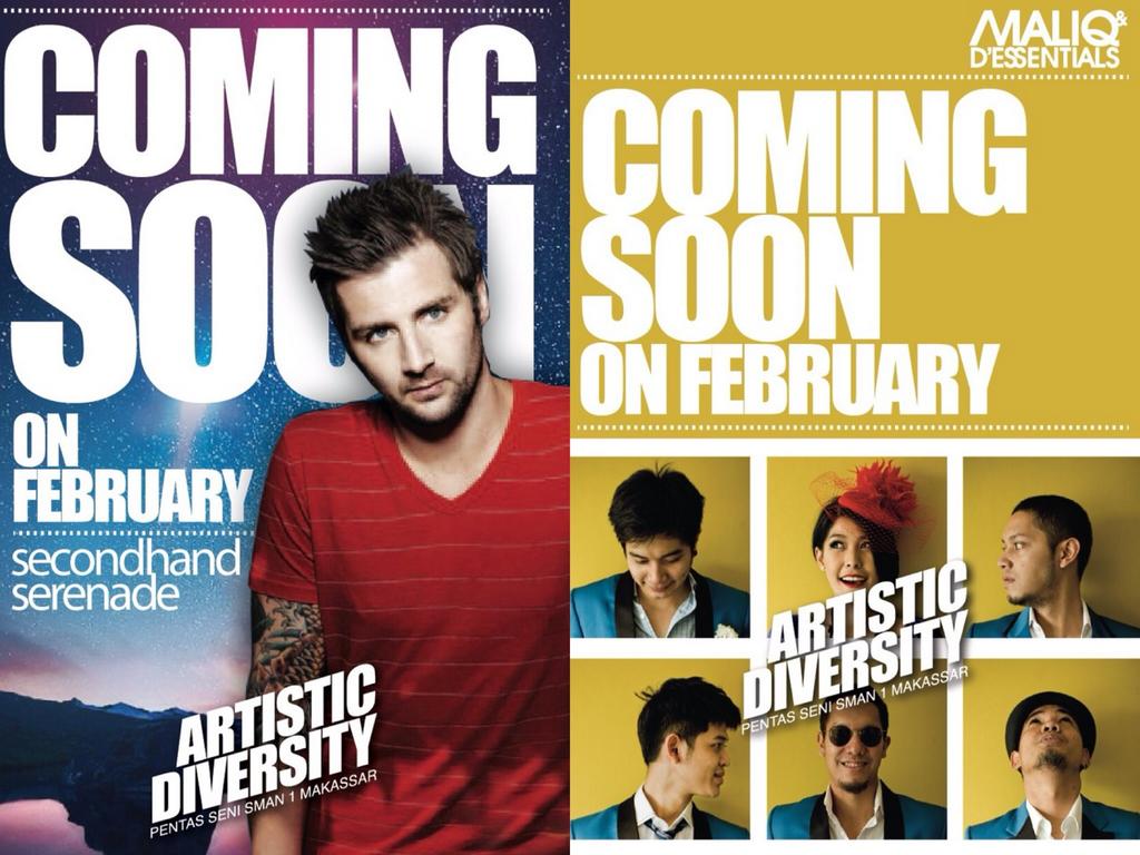 SMAN 1 MAKASSAR PROUDLY PRESENT
"ARTISTIC DIVERSITY"
Twitter : <a href="/pensismansa15/">ARTISTIC DIVERSITY</a>
Email : pensismansa@yahoo.com