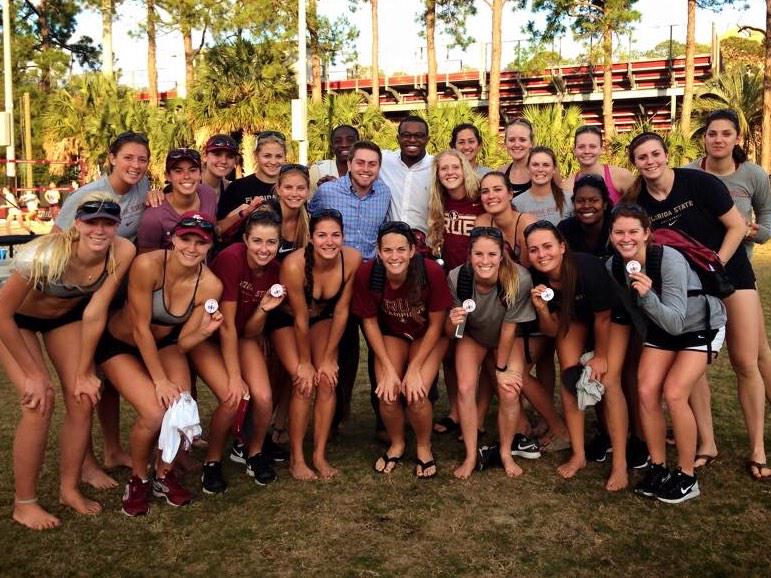 StephPellitteri's tweet image. Thank you @IgniteParty for coming out to practice and showing your support for Sand Volleyball and FSU Athletics!