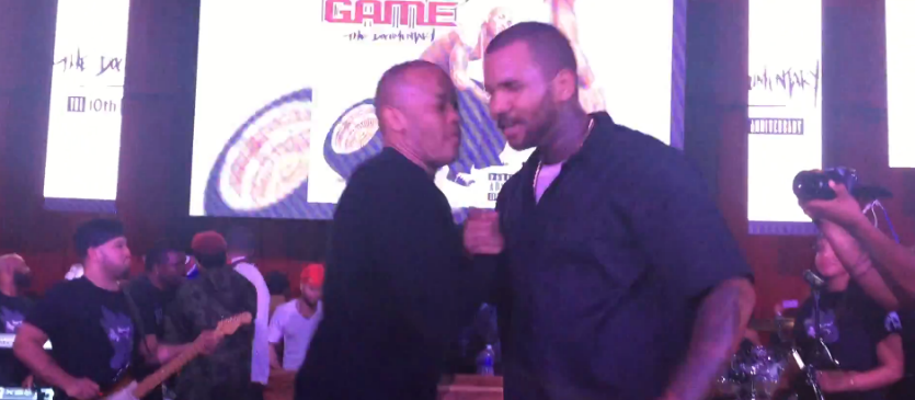 TMRTV_'s tweet photo. #TMRTV: @TheGame Brings Out Dr. Dre At His "The Documentary" Album 10th Year ... - http://t.co/e21Zm7g7Hh http://t.co/d1BCP3kkDC