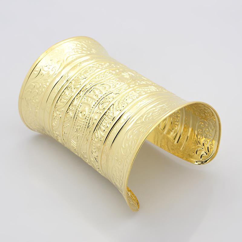 PandaHall's tweet image. Fashionable Golden Plated Glittered Carved Iron Hollow Wide #CuffBangles. #Bangles. pandahall.com/p-1050569-fash…
