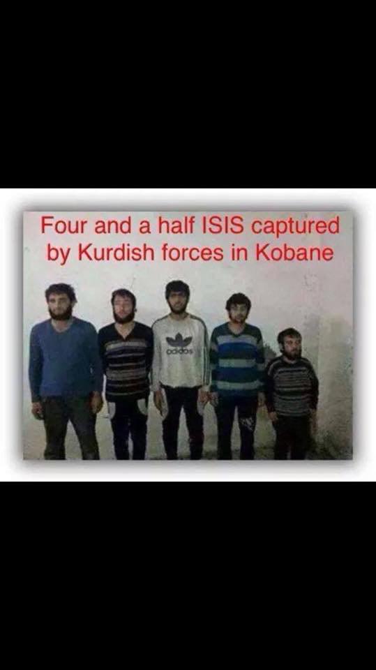 PashJehan's tweet photo. Couldn't wait to share this one.lol. four and a half asses captured by Kobani. http://t.co/KzVFvckbs8