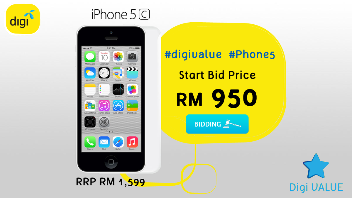 mydigizen's tweet photo. The iPhone 5C is up next! Get those bidding fingers warmed up! #Phone5 #digivalue http://t.co/GVYZd8FaLV