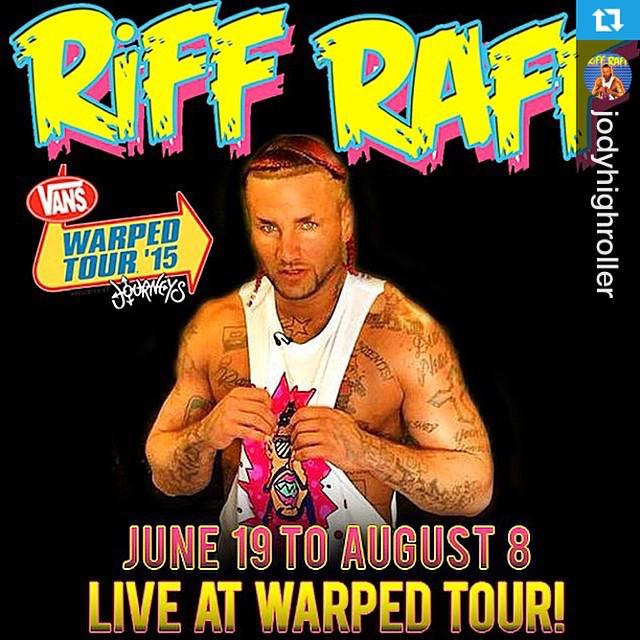 NOISE_140's tweet photo. RiFF RAFF SELECTED AS HEADLiNE ARTiST FOR 50 CiTY VANS WARPED TOUR SUMMER OF 2015 !!! Repost: @jodyhighroller
# http://t.co/1hMNhVod98