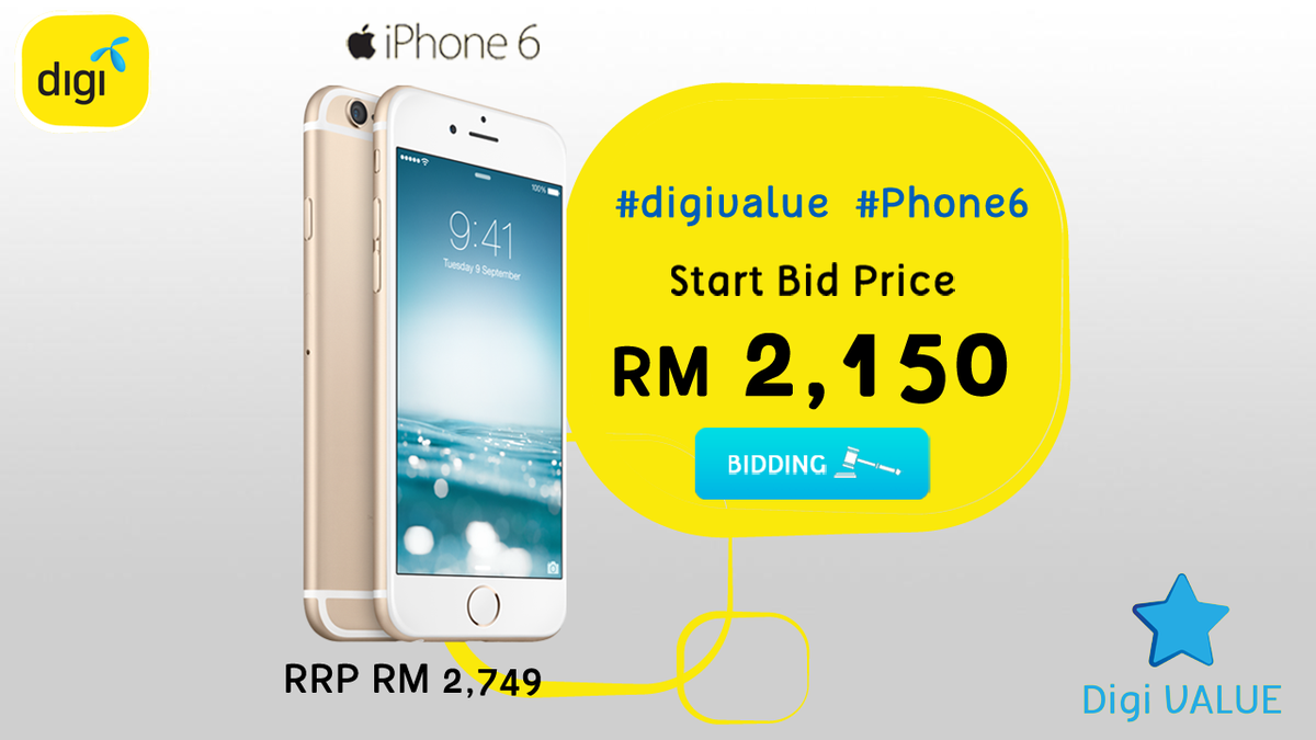 mydigizen's tweet photo. Here's the finale! The amazing iPhone 6 is our #Phone6! Get those bids in! #digivalue http://t.co/ZGCDWyxGym