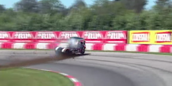 Jalopnik's tweet photo. Flat-out horror crash is your every nightmare about brake failure http://t.co/tL8ccMUzbj http://t.co/gwU3QvpOcv