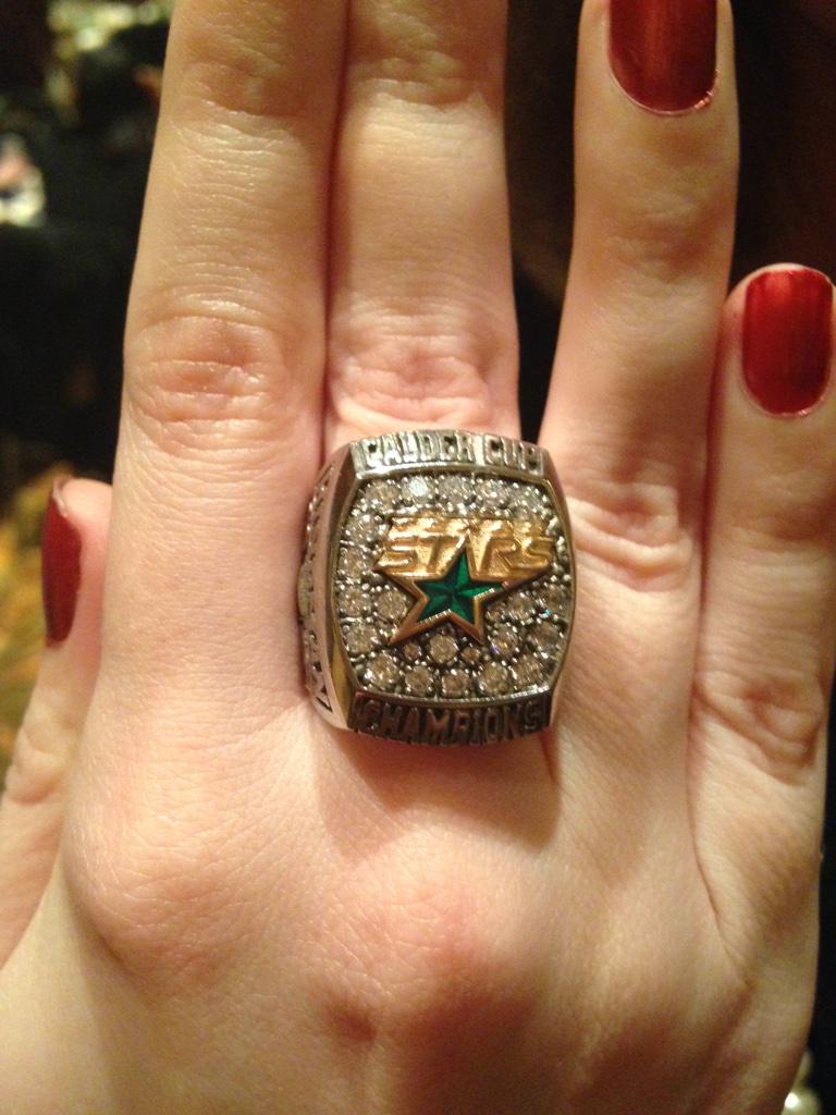 Congrats to my co-workers with the <a href="/TexasStars/">Texas Stars</a> and @CedarParkCenter on receiving their Calder Cup rings tonight!