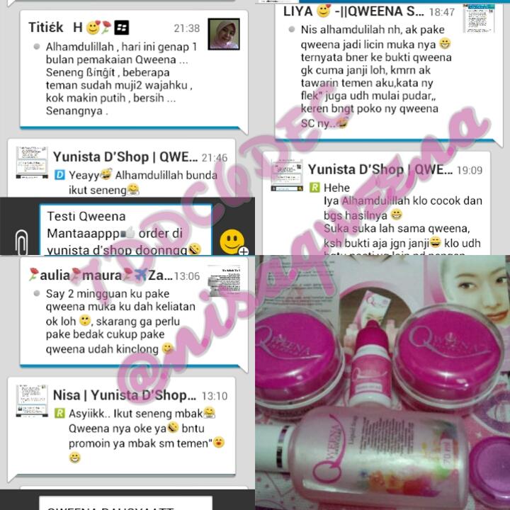NisaQweena's tweet photo. Bebas mslh kulit wajah? Cantik tnp bedak? Qweena solusi no. 1 loh dear😉 cek bio for order 😃 @iklansupplier @_INFO http://t.co/MhXLKCVgvx