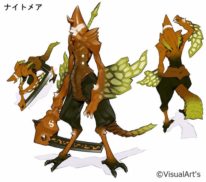 10年程前にビジュアルアーツ様でPC向けのMMORPGとして企画された「パンデモニウムオンライン(仮)」のモンスターデザイン画を紹介します。 
