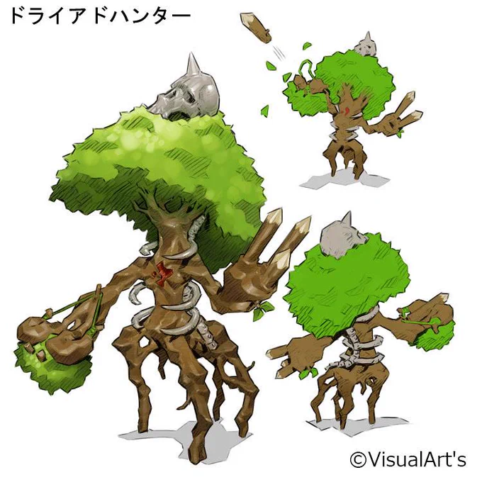 パンデモニウムオンライン(仮)つづき。ゲーム自体は結局お蔵入りとなりましたが、初めてのモンスターデザインの仕事で、力んで描いていたのが思い出されます。 