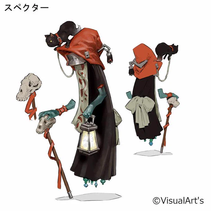 パンデモニウムオンライン(仮)最後。ビジュアルアーツ様、デザイン画の掲載許可をいただきありがとうございました! 