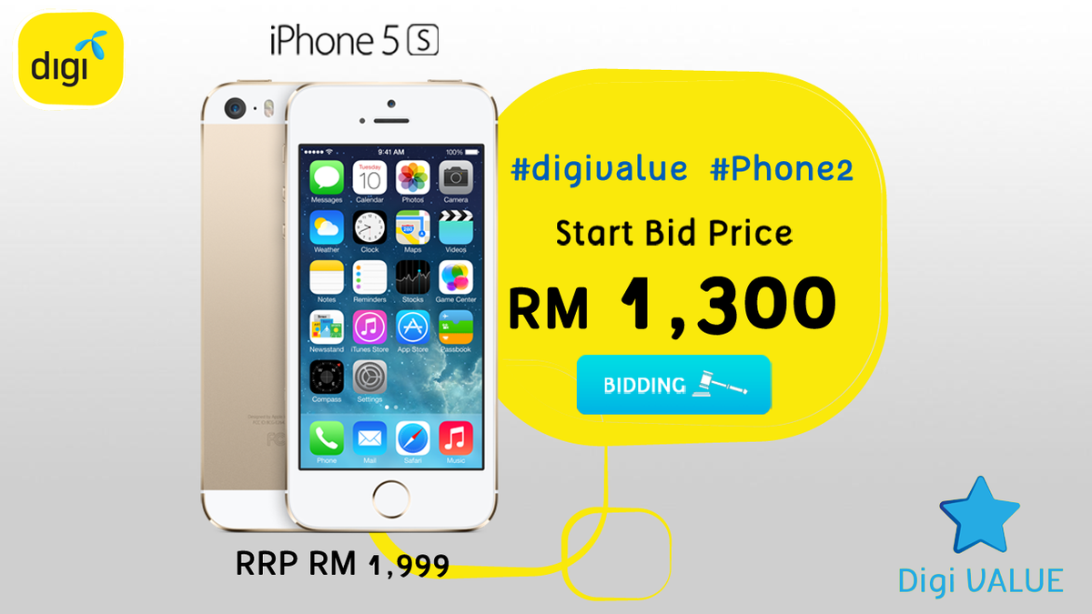 mydigizen's tweet photo. Beautiful, sleek, awesome, the iPhone 5S is #Phone2! Good luck and bid smart! #digivalue http://t.co/c8ycTT8BWD
