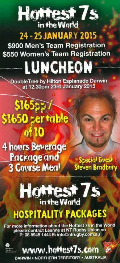 One more sleep until the best Rugby lunch in the Top End #thehottest7sintheworld