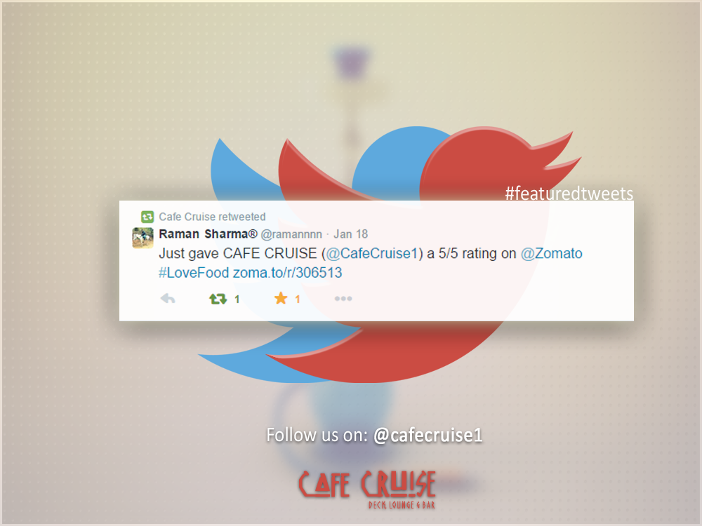 CafeCruise1's tweet photo. The best CaFe CrUiSe tweets get featured on the page! Thanks for the support @ramannnn #RajouriGarden #FeaturedTweets http://t.co/lmI3OEUV4Z