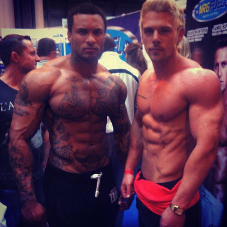 joss_mooney's tweet photo. Me &amp; big @devildawg85 at @BodyPowerExpo  2013. #tbt #throwbackthursday #heartbreakcrew #ExonTheBeach #CBB #fitfam 😎 http://t.co/NxYvcbEUnH
