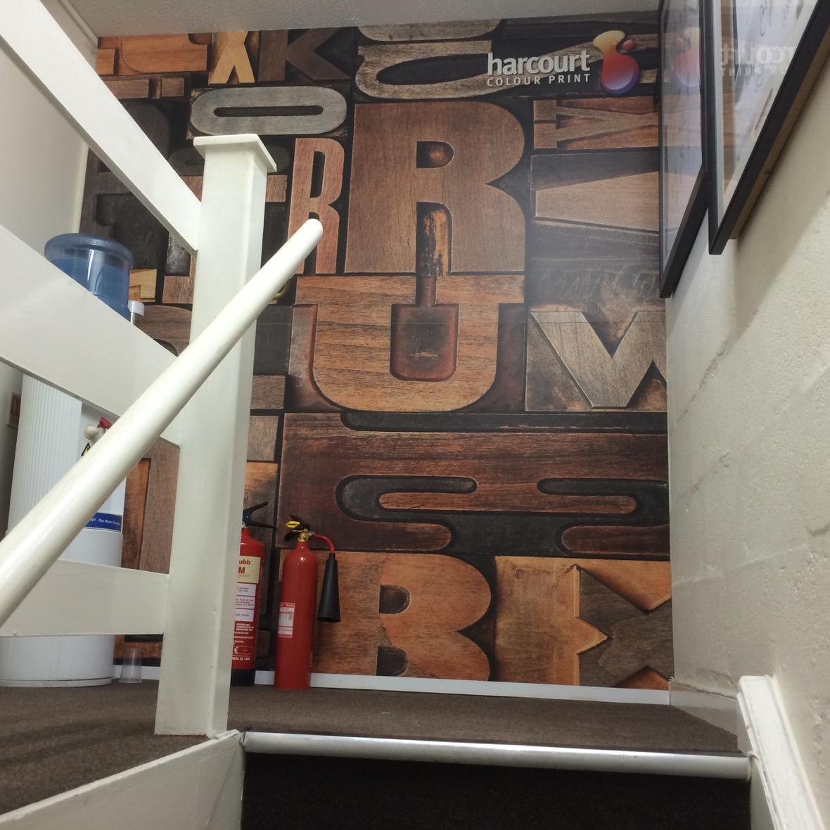 HarcourtPrint's tweet photo. Eye catching ways to make your workplace look professional and stylish, this was done using two 3mm foamex boards http://t.co/opumhMt7BA