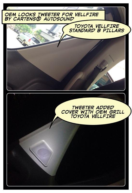 Upgrade your #toyota #vellfire passenger side #2way speaker for your listening pleasure in driving #oemlooks #cartens
